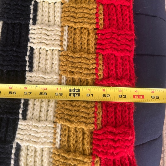 Vintage Basket Weave Granny Crochet Afghan Stripe Throw Blanket MCM
#1029249 - Picture 8 of 9